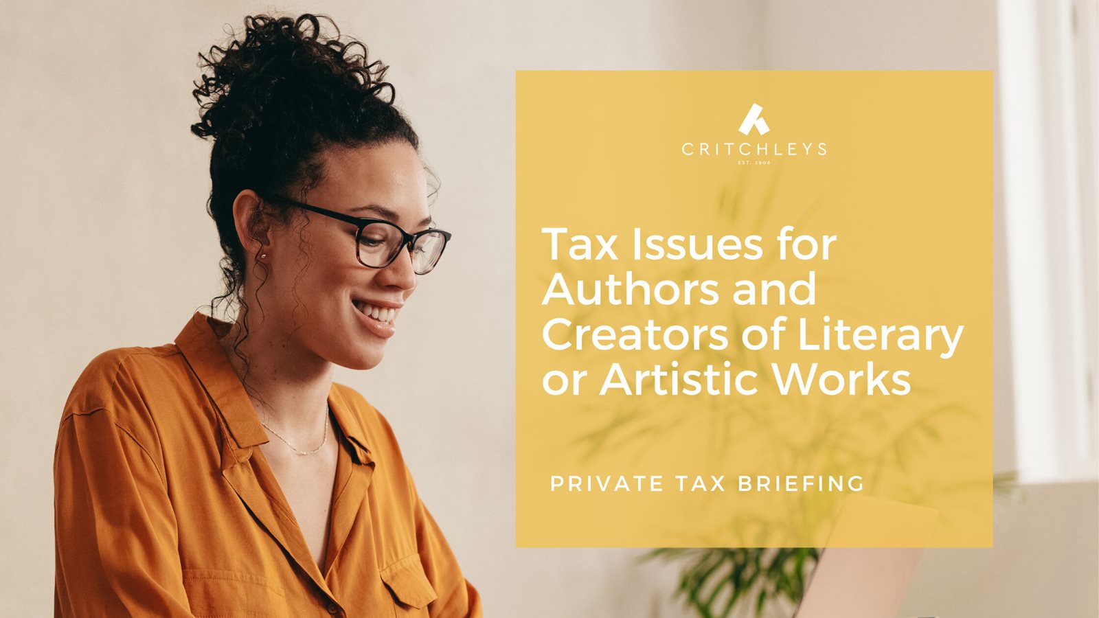 Tax Issues for Authors and Creators of Literary or Artistic Works